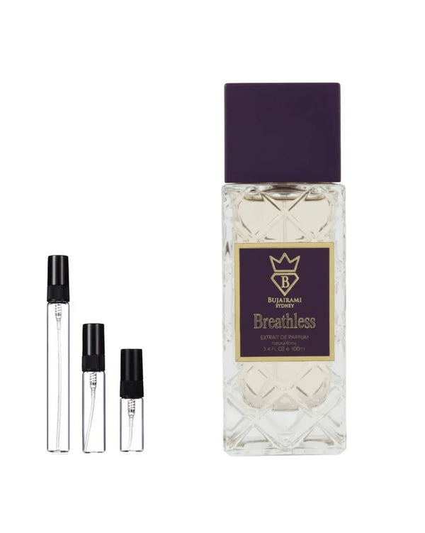 Bujairami Breathless Extrait sample – decant in a glass spray vial (2, 5 or 10 ml)