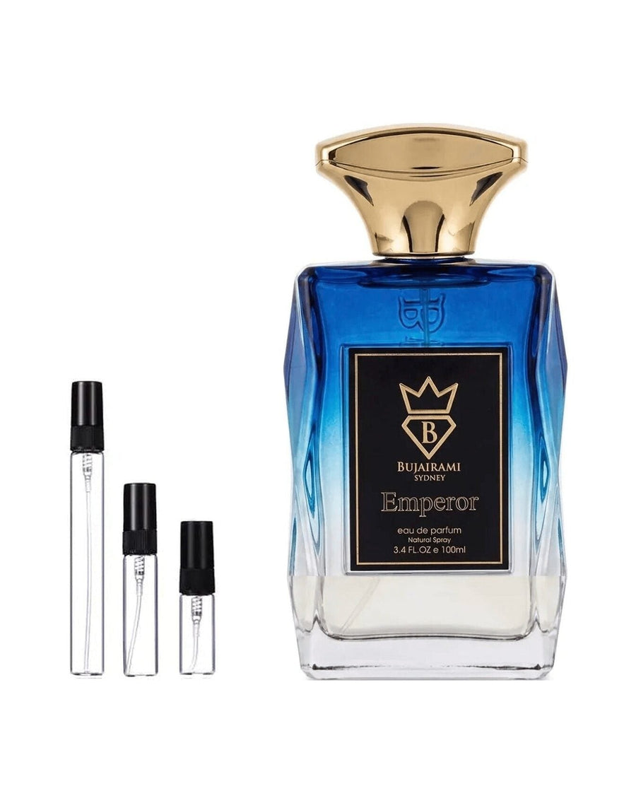 Bujairami Emperor sample – decant in a glass spray vial (2, 5 or 10 ml)