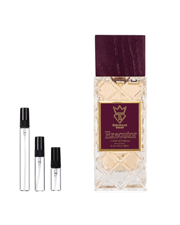 Bujairami Executor sample – decant in a glass spray vial (2, 5 or 10 ml)