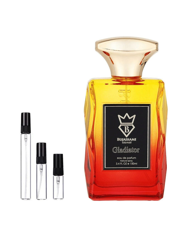 Bujairami Gladiator sample – decant in a glass spray vial (2, 5 or 10 ml)