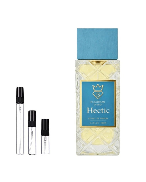 Bujairami Hectic sample – decant in a glass spray vial (2, 5 or 10 ml)