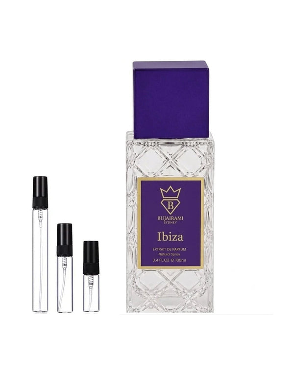 Bujairami Ibiza sample – decant in a glass spray vial (2, 5 or 10 ml)
