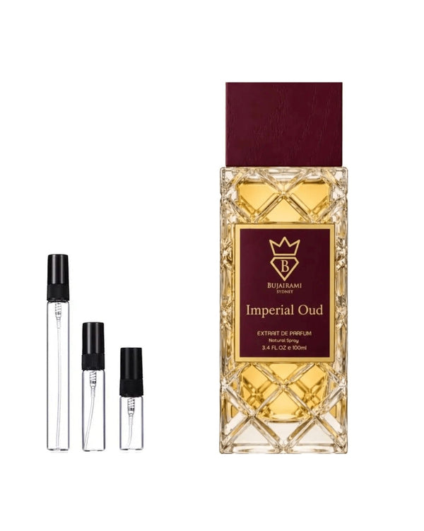 Bujairami Imperial Oud sample – decant in a glass spray vial (2, 5 or 10 ml)