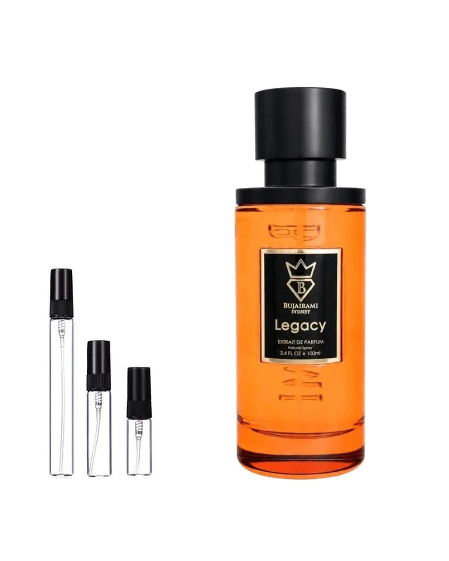 Bujairami Legacy sample – decant in a glass spray vial (2, 5 or 10 ml)
