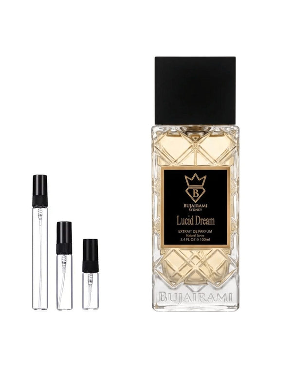Bujairami Lucid Dream sample – decant in a glass spray vial (2, 5 or 10 ml)