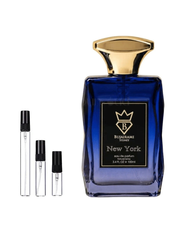 Bujairami New York sample – decant in a glass spray vial (2, 5 or 10 ml)
