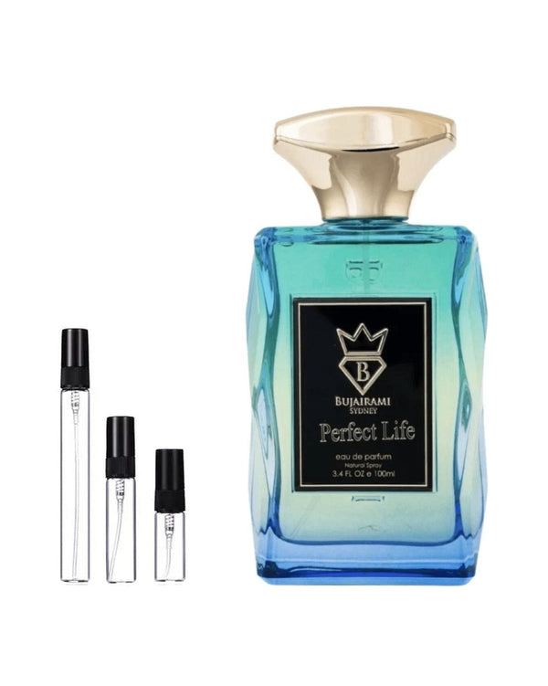 Bujairami Perfect Life sample – decant in a glass spray vial (2, 5 or 10 ml)