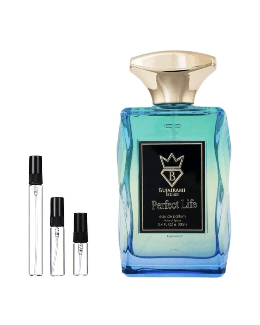 Bujairami Perfect Life sample – decant in a glass spray vial (2, 5 or 10 ml)
