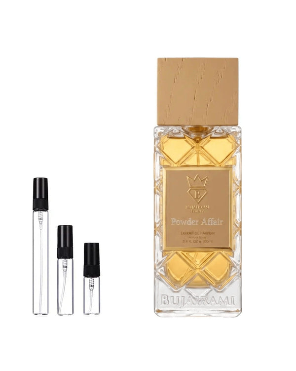 Bujairami Powder Affair Extrait sample – decant in a glass spray vial (2, 5 or 10 ml)