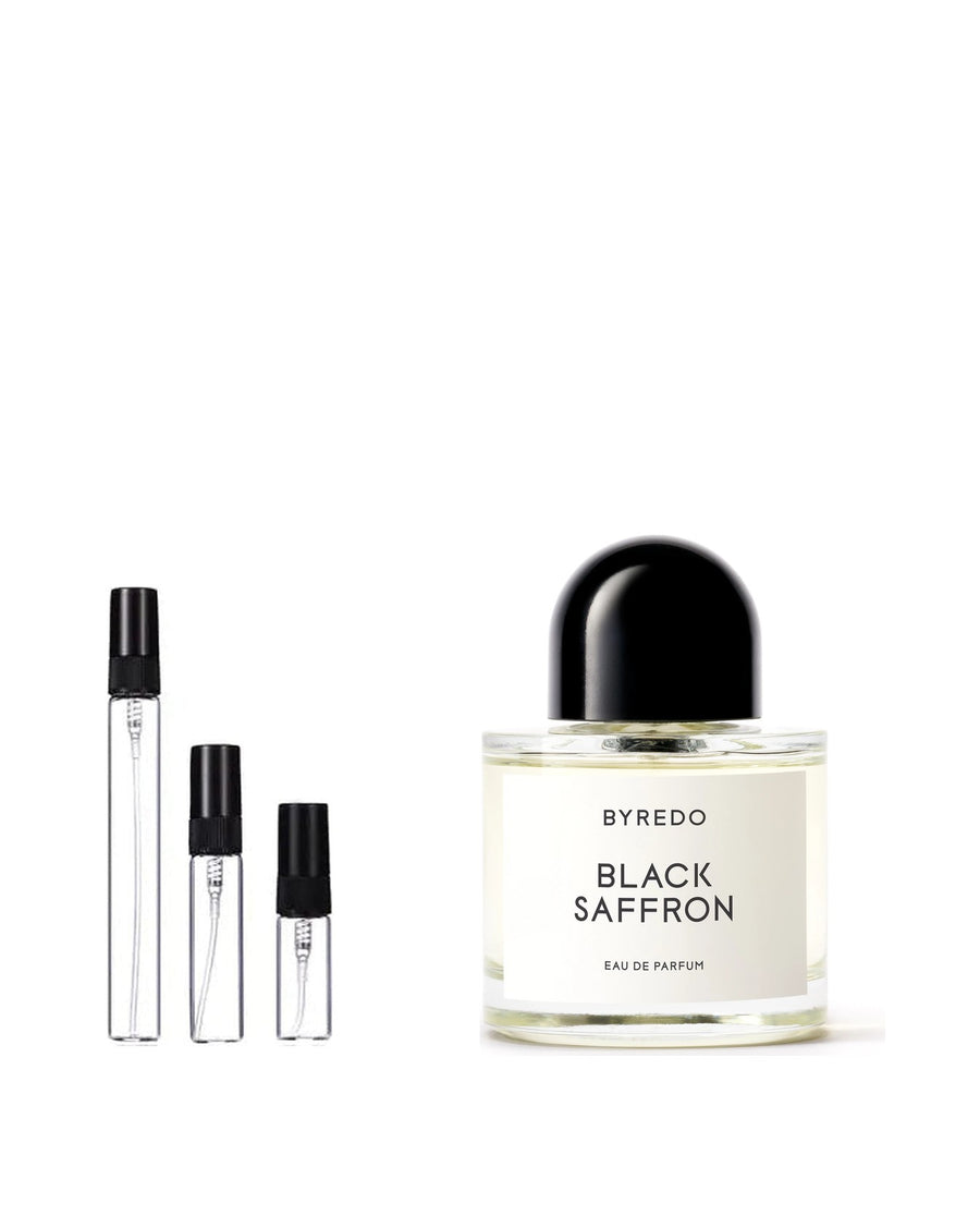 Byredo Black Saffron sample – decant in a glass spray vial (2, 5 or 10 ml)