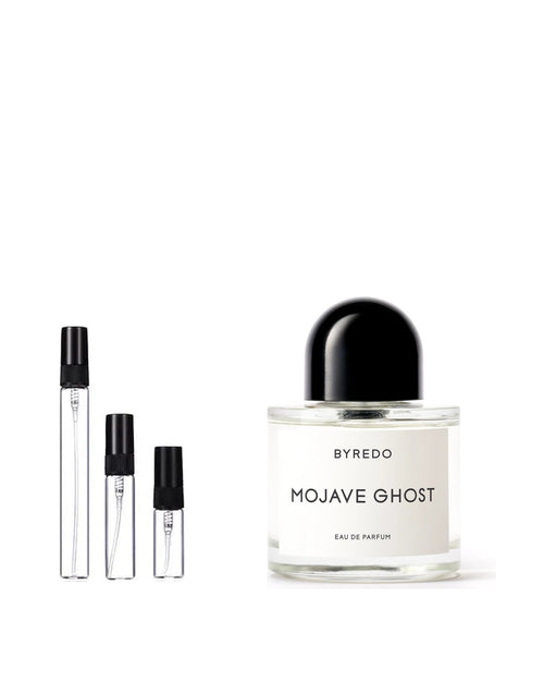 Byredo Mojave Ghost sample – 10 ml decant in a glass spray vial
