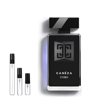 Caneza Uomo sample – decant in a glass spray vial (2, 5 or 10 ml)
