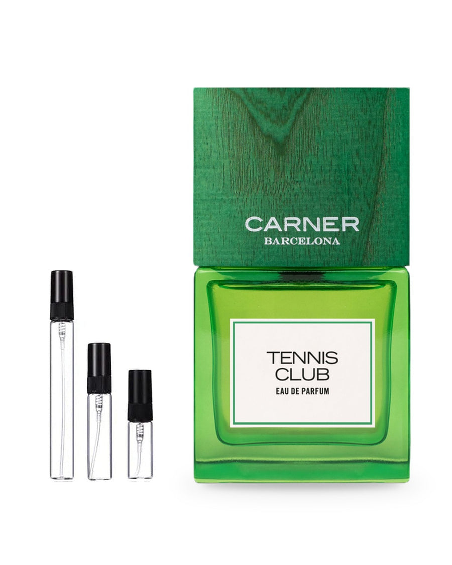Carner Barcelona Tennis Club sample – decant in a glass spray vial (2, 5 or 10 ml)