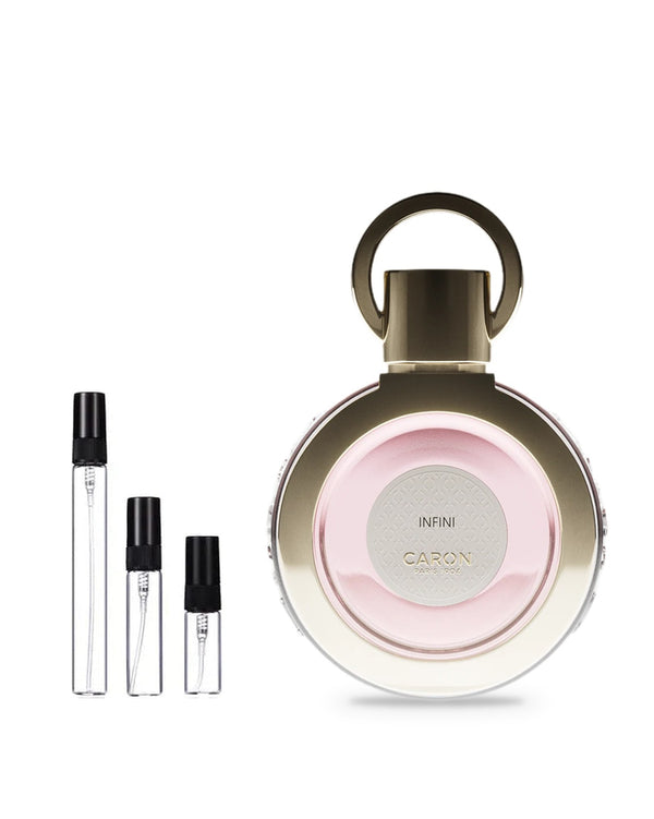 Caron Infini sample – decant in a glass spray vial (2, 5 or 10 ml)