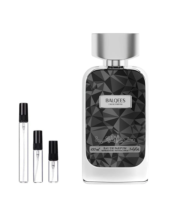 Dkhoon Emirates Balqees sample – decant in a glass spray vial (2, 5 or 10 ml)