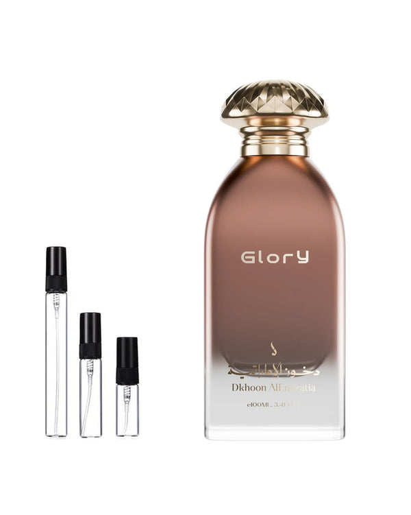 Dkhoon Emirates Glory sample – decant in a glass spray vial (2, 5 or 10 ml)