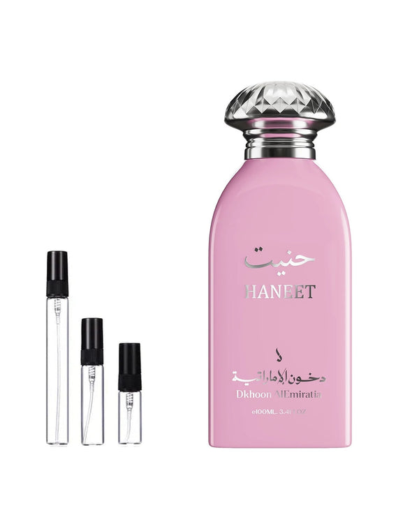 Dkhoon Emirates Haneet sample – decant in a glass spray vial (2, 5 or 10 ml)