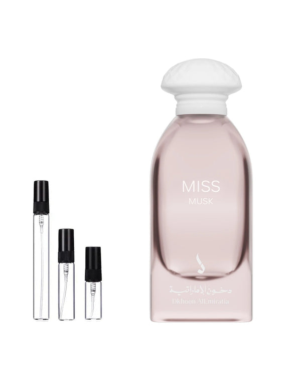 Dkhoon Emirates Miss Musk sample – decant in a glass spray vial (2, 5 or 10 ml)