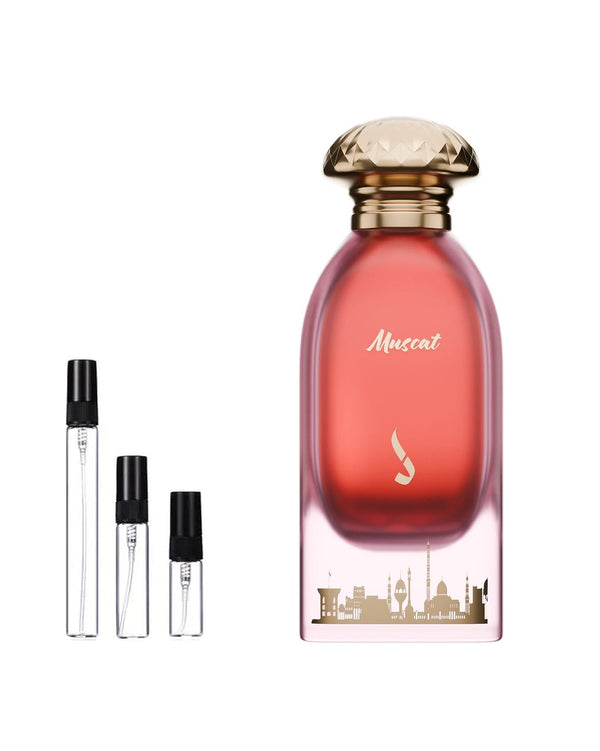 Dkhoon Emirates Muscat sample – decant in a glass spray vial (2, 5 or 10 ml)