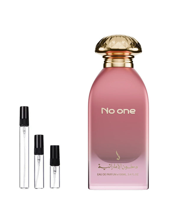 Dkhoon Emirates No One sample – decant in a glass spray vial (2, 5 or 10 ml)