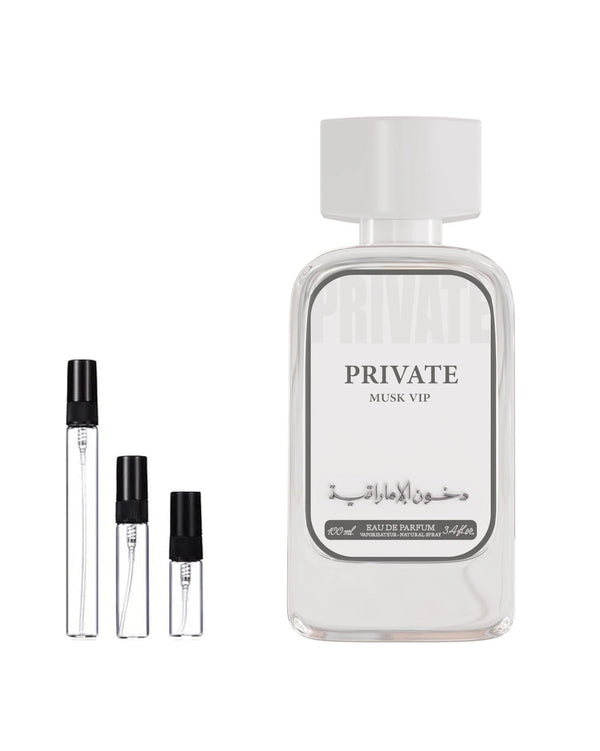 Dkhoon Emirates Private Musk VIP sample – decant in a glass spray vial (2, 5 or 10 ml)