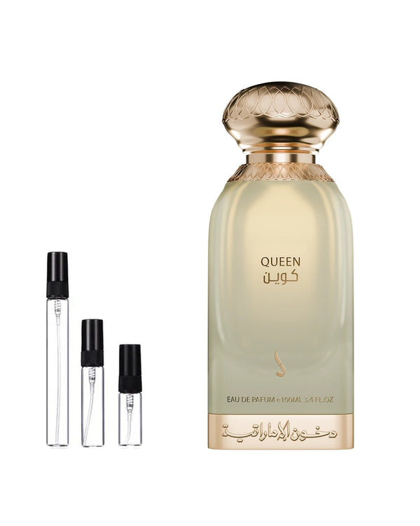 Dkhoon Emirates Queen sample – decant in a glass spray vial (2, 5 or 10 ml)