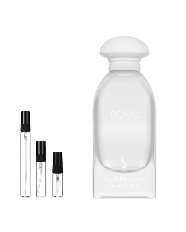 Dkhoon Emirates Royal Musk sample – decant in a glass spray vial (2, 5 or 10 ml)
