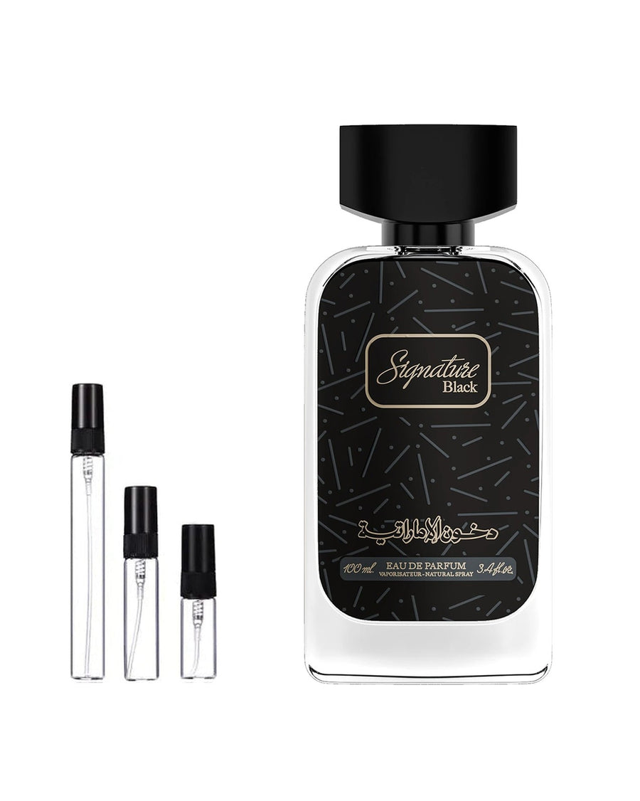 Dkhoon Emirates Signature Black sample – decant in a glass spray vial (2, 5 or 10 ml)
