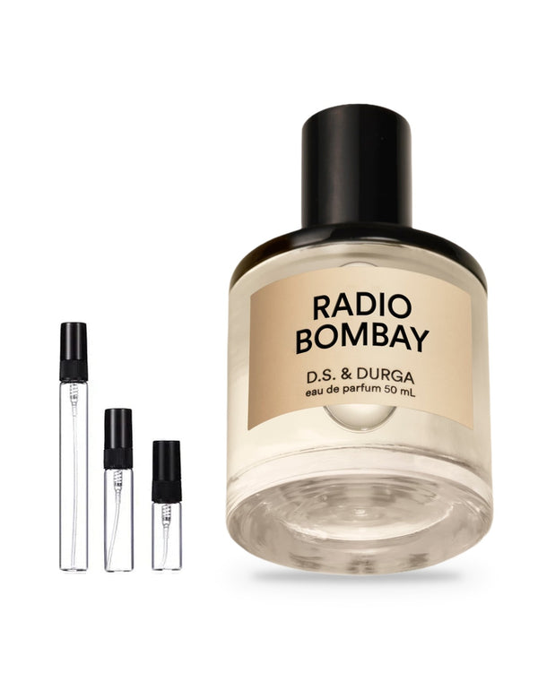 D.S. & Durga Radio Bombay sample – decant in a glass spray vial (2, 5 or 10 ml)