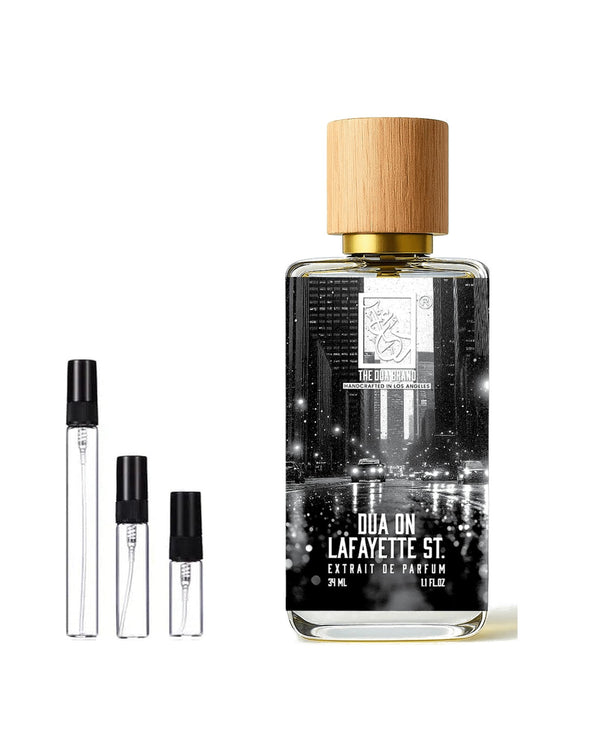 Dua Fragrances Dua on Lafayette St. Extrait sample – decant in a glass spray vial (2, 5 or 10 ml)