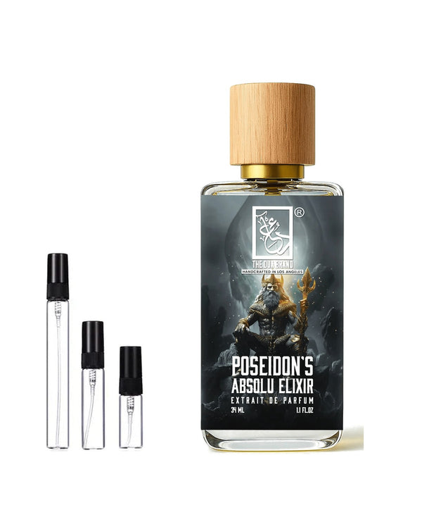 Dua Fragrances Dua Poseidon's Absolu Elixir Extrait sample – decant in a glass spray vial (2, 5 or 10 ml)