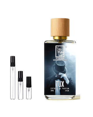 Dua Fragrances Dua Tux Extrait sample – decant in a glass spray vial (2, 5 or 10 ml)