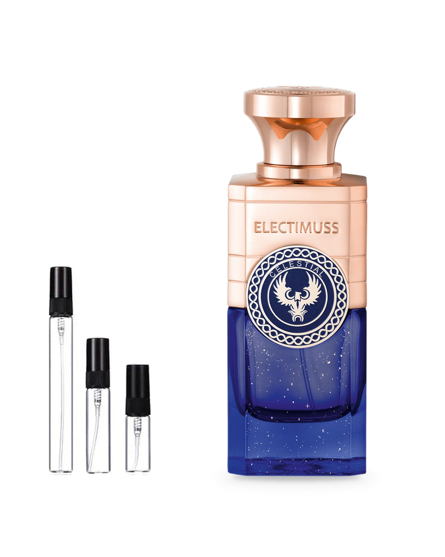 Electimuss Celestial sample – decant in a glass spray vial (2, 5 or 10 ml)
