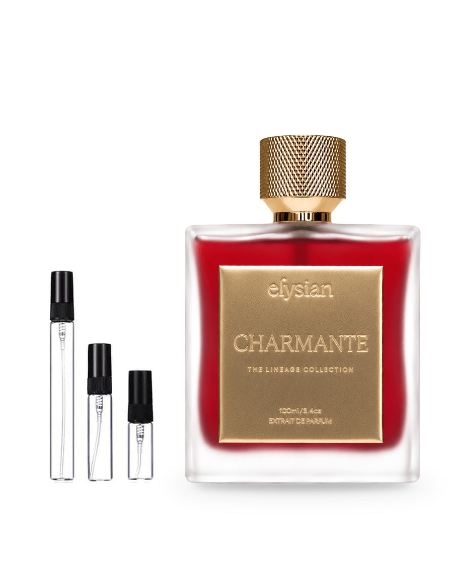 Elysian Charmante sample – decant in a glass spray vial (2, 5 or 10 ml)