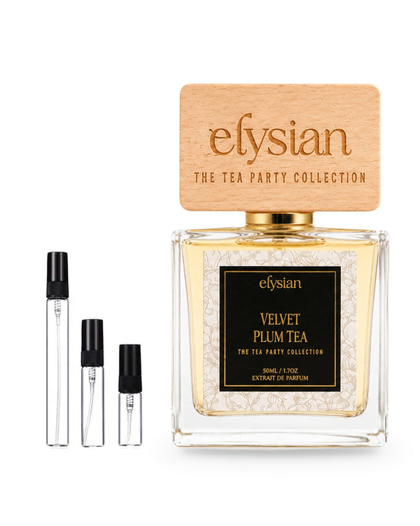 Elysian Velvet Plum Tea sample – decant in a glass spray vial (2, 5 or 10 ml)