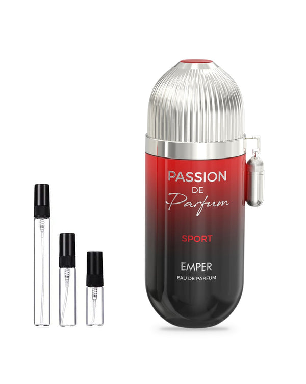 Emper Passion De Parfum Sport sample – decant in a glass spray vial (2, 5 or 10 ml)