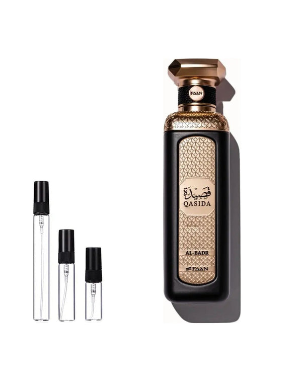 Faan Qasida Al-Badr sample – decant in a glass spray vial (2, 5 or 10 ml)