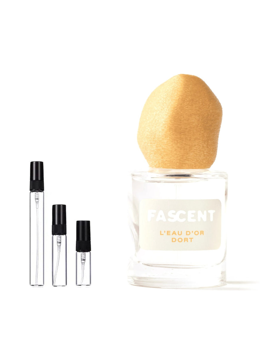 Fascent L'Eau d'Or Dort sample – decant in a glass spray vial (2, 5 or 10 ml)