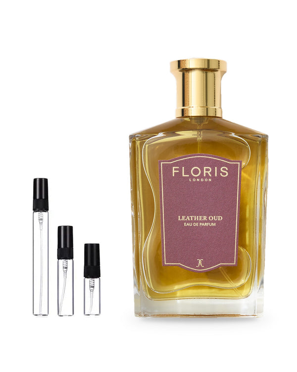 Floris Leather Oud sample – decant in a glass spray vial (2, 5 or 10 ml)
