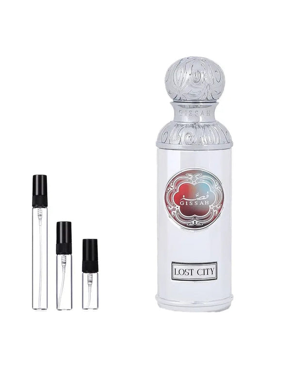 Gissah Lost City sample – decant in a glass spray vial (2, 5 or 10 ml)