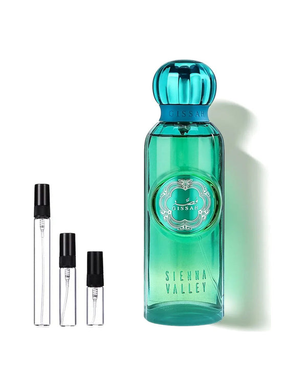Gissah Siena Valley sample – decant in a glass spray vial (2, 5 or 10 ml)