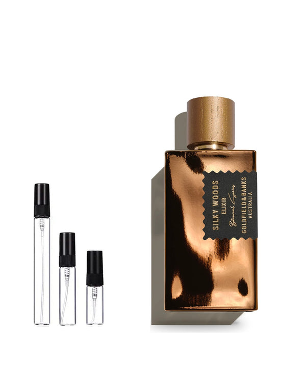 Goldfield &amp; Banks Silky Woods Elixir Extrait de Parfum Sample – 2, 5 or 10 ml decant in a glass spray vial