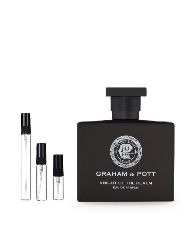 Graham & Pott Knight of the Realm sample – decant in a glass spray vial (2, 5 or 10 ml)