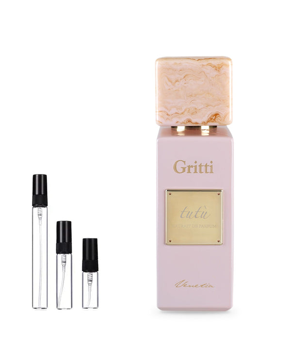 Gritti Tutù sample – decant in a glass spray vial (2, 5 or 10 ml)