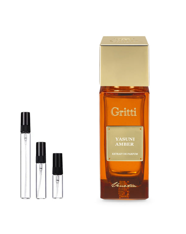 Gritti Yasuni Amber sample – decant in a glass spray vial (2, 5 or 10 ml)