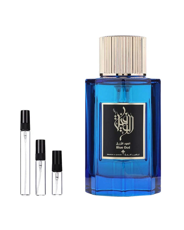 Ibraheem Al Qurashi Blue Oud sample – decant in a glass spray vial (2, 5 or 10 ml)