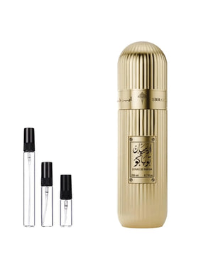 Ibraheem Al Qurashi Tobacco sample – decant in a glass spray vial (2, 5 or 10 ml)