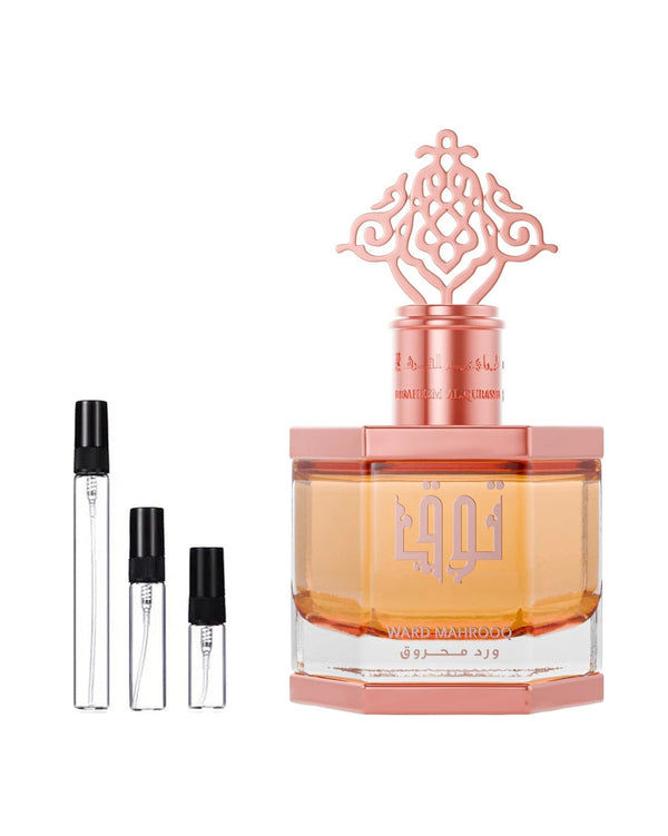 Ibraheem Al Qurashi Ward Mahrooq sample – decant in a glass spray vial (2, 5 or 10 ml)