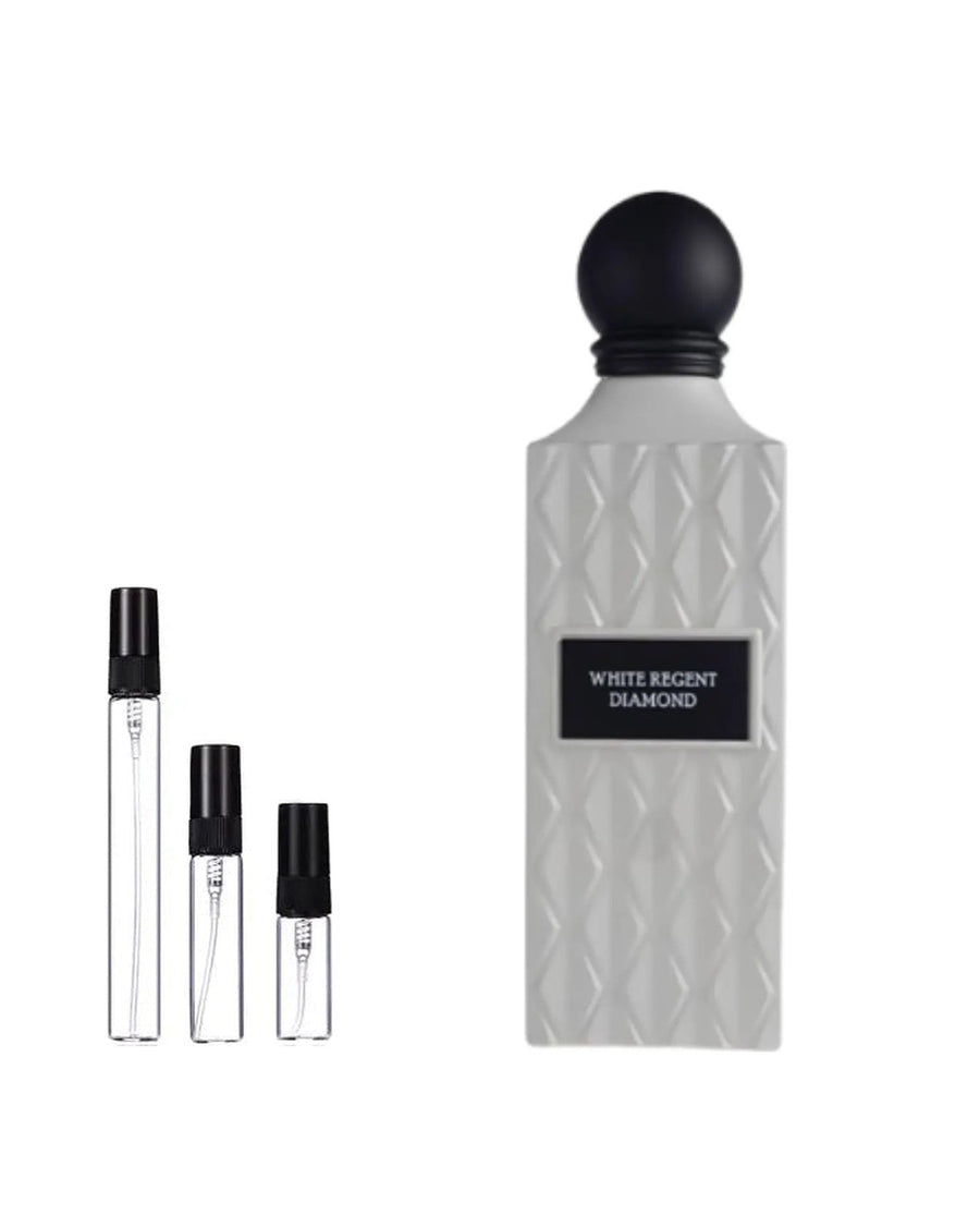 Ibraheem Al Qurashi White Regent Diamond sample – decant in a glass spray vial (2, 5 or 10 ml)