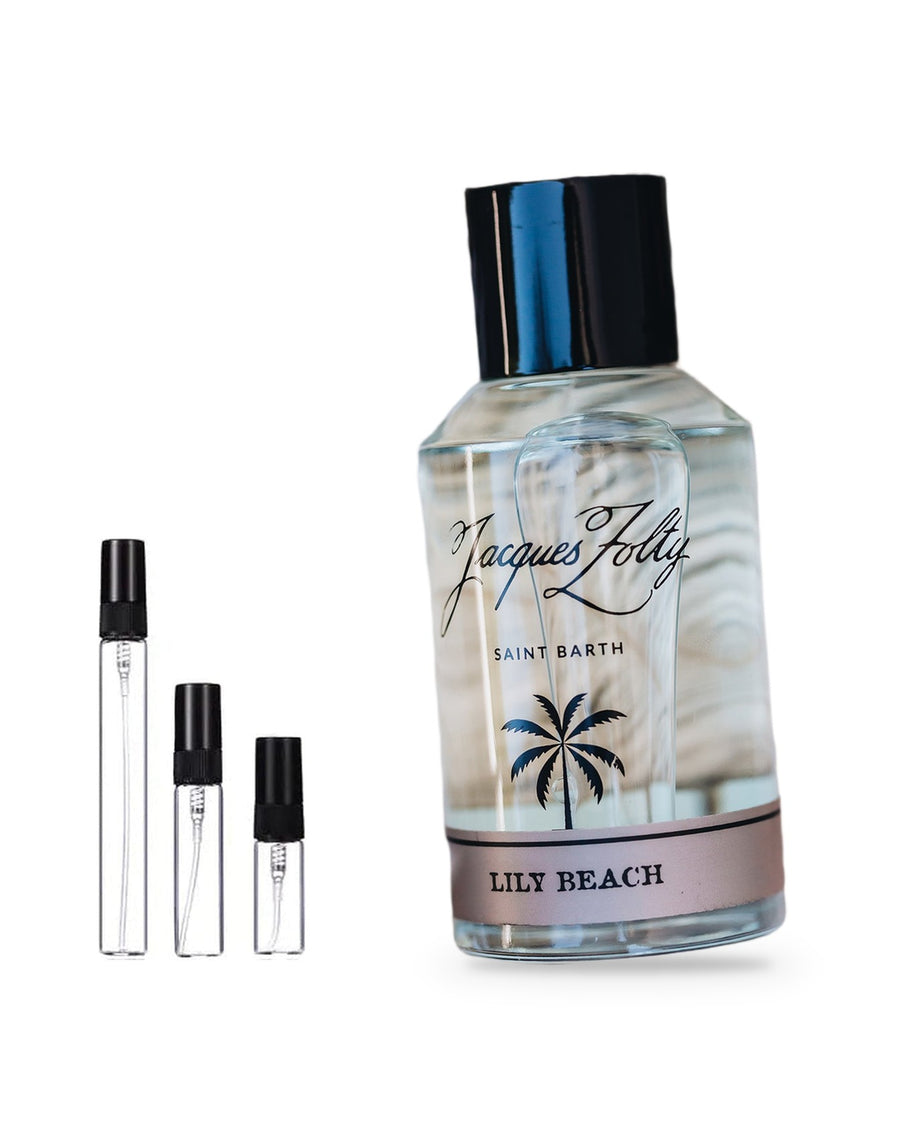 Jacques Zolty Lily Beach sample – decant in a glass spray vial (2, 5 or 10 ml)
